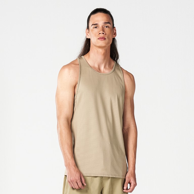 Code Mesh Back Urban Tank - Sand